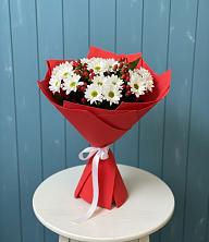 Букет ягоды на снегу в Санкт-Петербурге Букет цветов из:  Хризантемы в Санкт-Петербурге